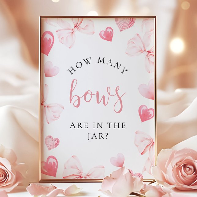 Sweetheart How Many in the Jar Baby Shower Sign Poster (Skapare uppladdad)