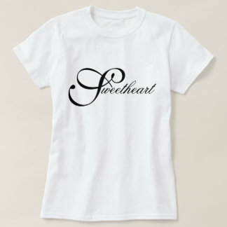 "Sweetheart" ikonisk chic estetisk skrift T Shirt