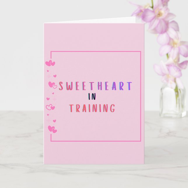 Sweetheart in Training Proposal Card  Kort (Orkide)