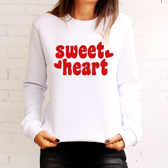 SweetHeart Modern Womens Valentines day T Shirt (Skapare uppladdad)