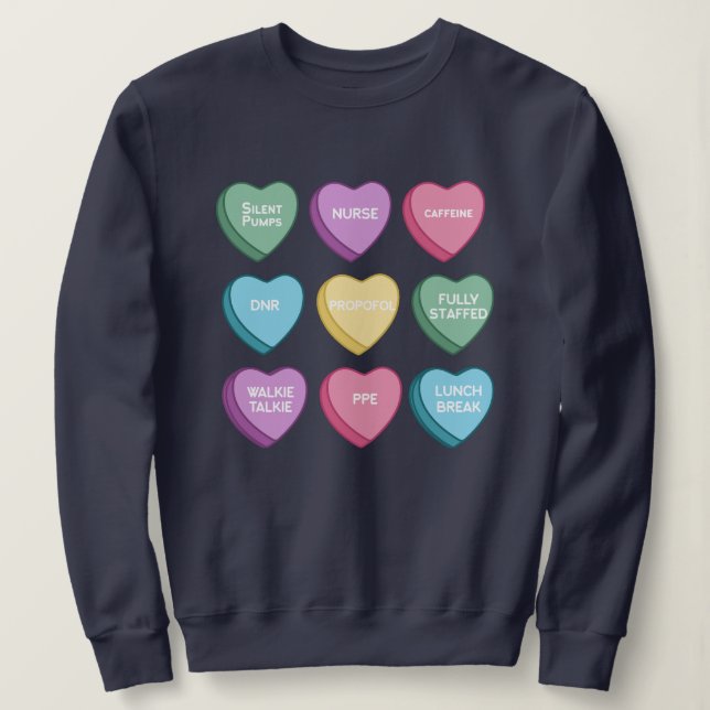 Sweetheart Nurses Valentine's Day T Shirt (Design framsida)
