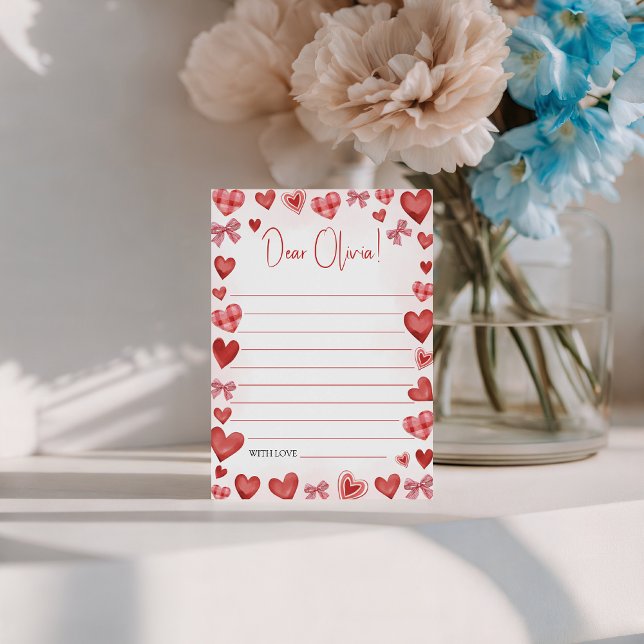 Sweetheart Printable Letter Template for Kids Inbjudningar (Skapare uppladdad)