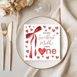 Sweetheart Watercolor Hearts Napkins Pappersservett