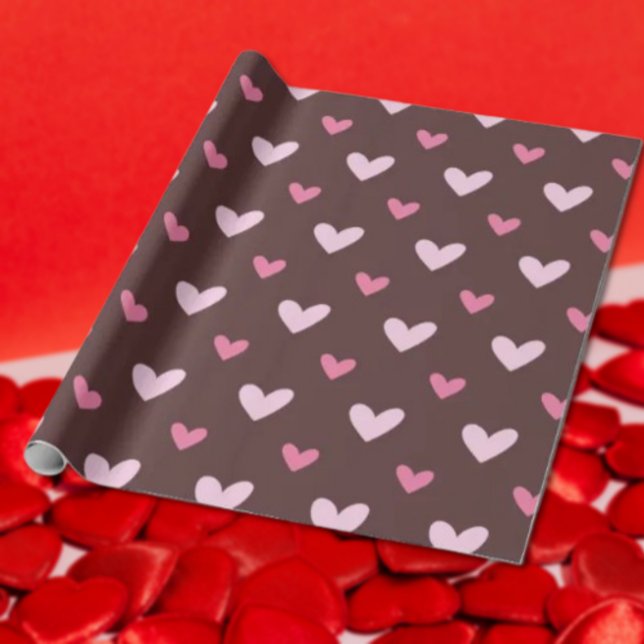 Sweetheart Wrapping Paper – Pink & Blush Hearts Presentpapper (Skapare uppladdad)