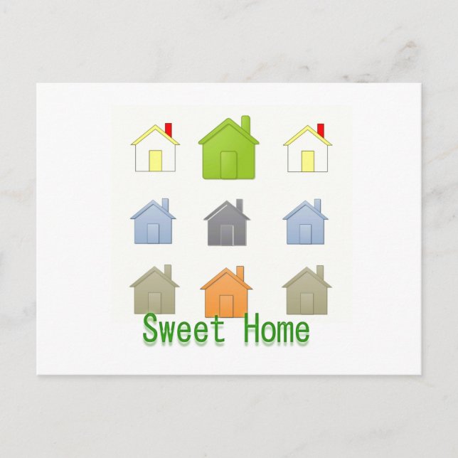 SweetHome House Warming Party Inbjudan Vykort (Framsida)