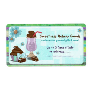 Sweetness Bakery ANPASSNINGSBAR CAKE BUSINESS HOME Fraktsedel