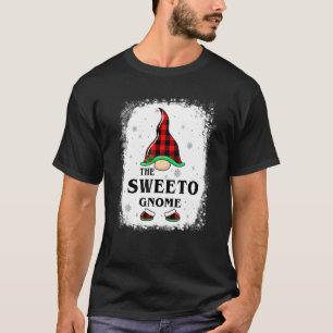 Sweeto Gnome Buffalo Plade Matching Family Julafto T Shirt