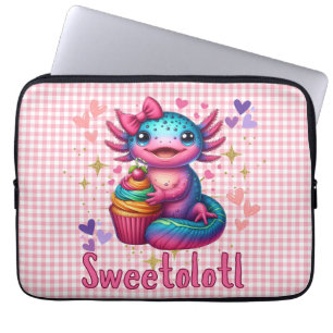 Sweetolotl Vibes Axolotl Cuteness Älskare Laptop Fodral
