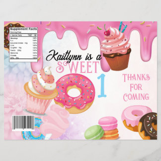 Sweets Birthday Chip Bag Reklamblad