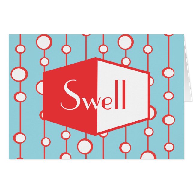 Swell Hälsningskort (Framsidan Horizontal)