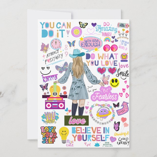 SWIFT-AFFIRMATIONS TACK DU CARDS KORT (Framsida)