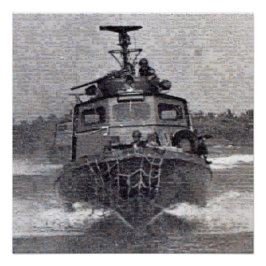 Swift Boat Photo Mosaic Perfect Poster