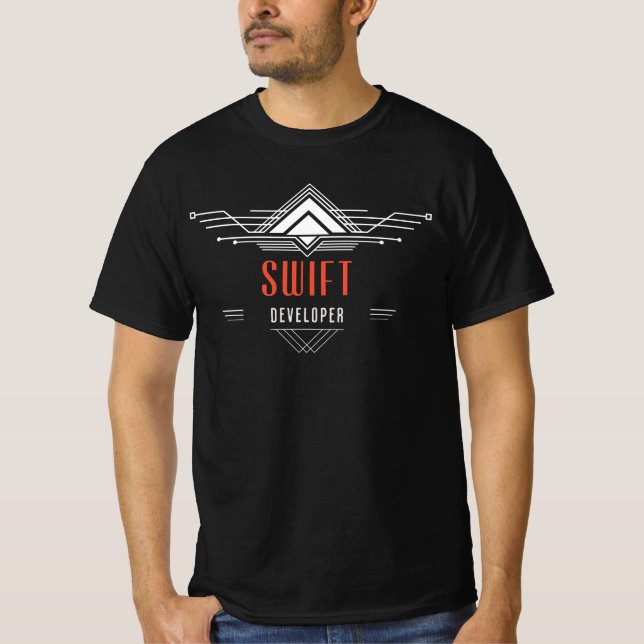 Swift Developer Code Artisan Manar-Shirt T Shirt (Framsida)