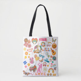 Swift-Inspired Groovy Tote Bag Tygkasse