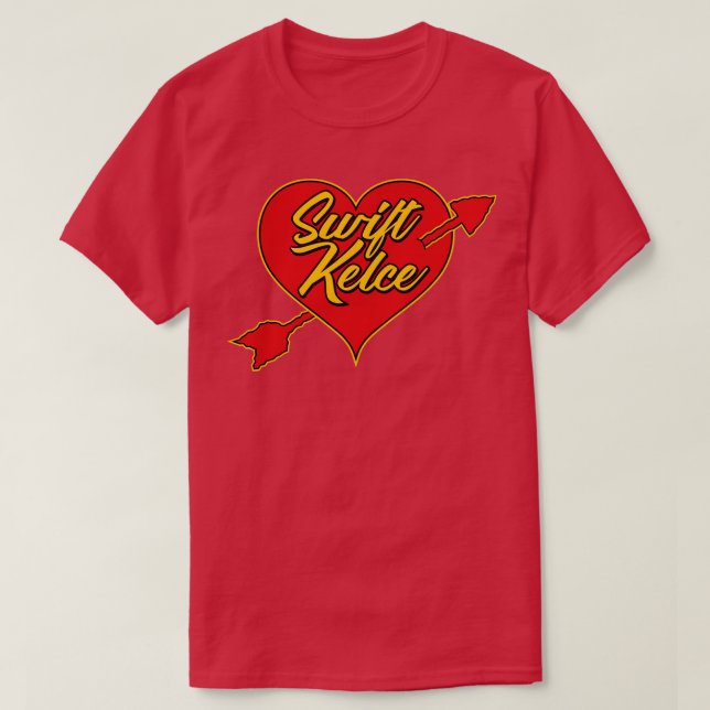 Swift Kelce Arrow Heart T Shirt (Design framsida)