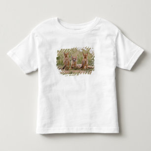 Swift räv (Vulpes velox) hona med ungar vid T Shirt