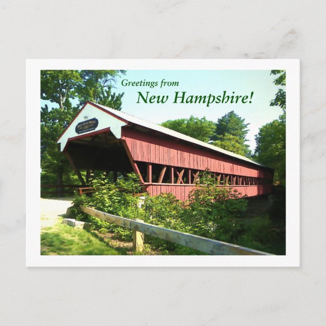 Swift River Bridge - New Hampshire Vykort (Framsida)