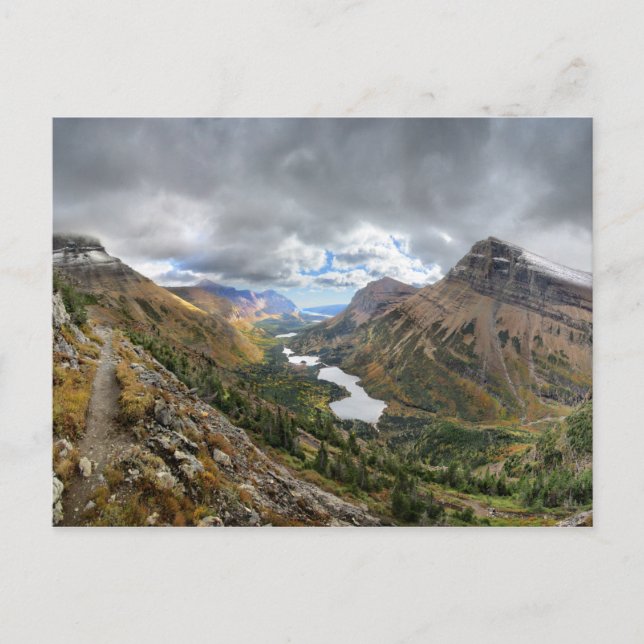 Swiftcurrent Pass Trail 4 - Glacier National Park Vykort (Framsida)