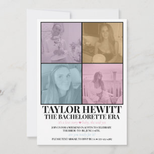 Swiftie Bachelorette ERA Itinerary Inbjudningar