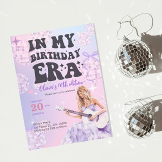 Swiftie-inspirerad I min födelsedag födelsedag inv Inbjudningar