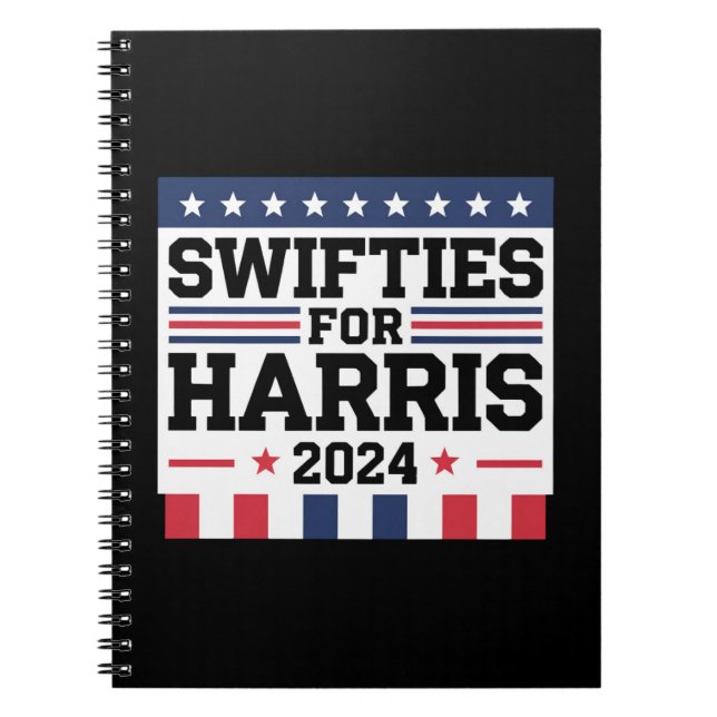 Swifties för Kamala Harris 2024 rösteröstande  Anteckningsbok (Framsidan)