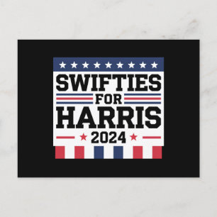 Swifties för Kamala Harris 2024 rösteröster Vykort