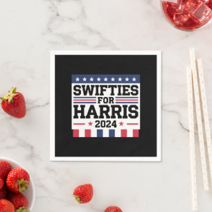 Swifties för Kamala Harris 2024 rösterösterödje  Pappersservett
