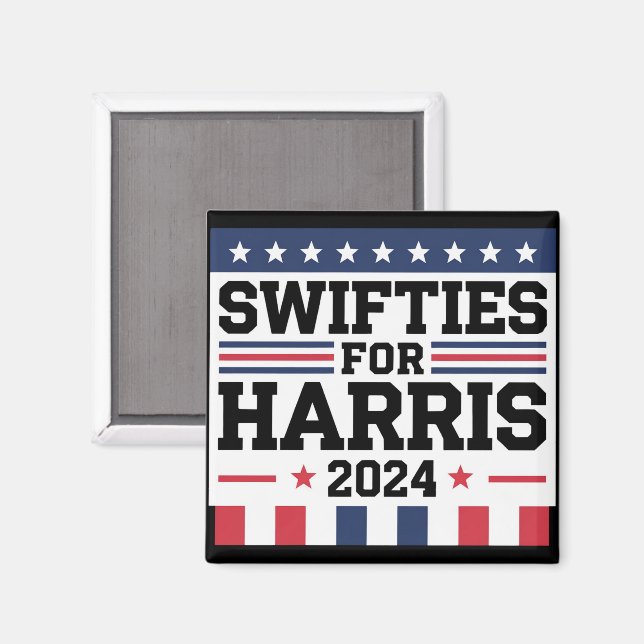 Swifties för Kamala Harris 2024 Rösterösterödning  Magnet (Front/Back)