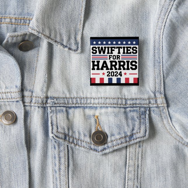 Swifties för Kamala Harris 2024 röststöd  Knapp (In Situ)