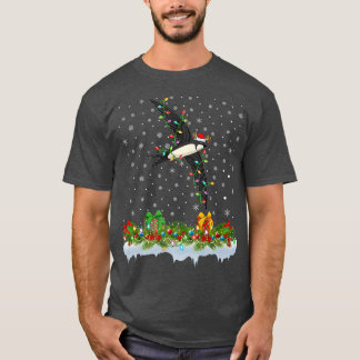Swifts Bird Älskare Matching Santa Lighting Swifts T Shirt