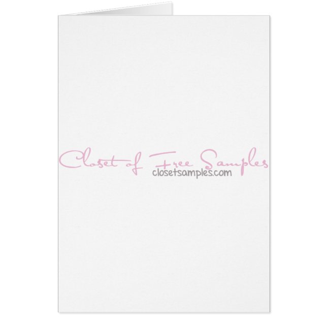 Swifty Closet-prov Hälsningskort (Framsidan)