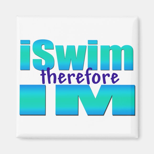 Swim IM Square Magnet (Framsidan)