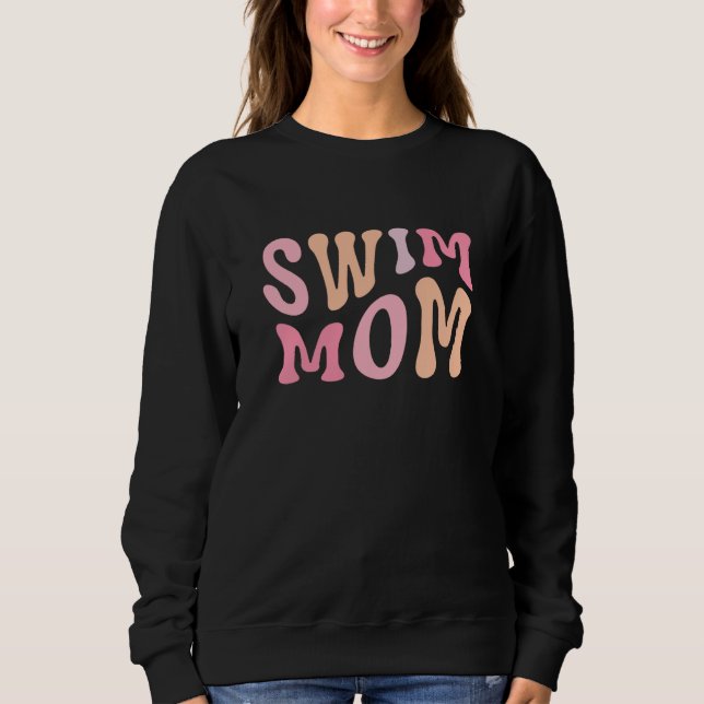 Swim Mom Swim Mama Swim Team Swimmers Mother T Shirt (Framsida)