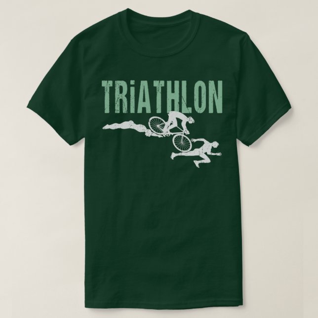 SwimBikeRun Triathlon T Shirt (Design framsida)