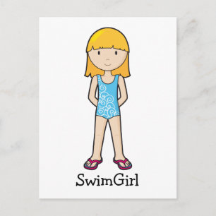SwimGirl Vykort