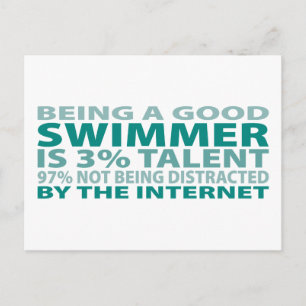 Swimmer 3 % Talent Vykort