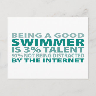 Swimmer 3 % Talent Vykort