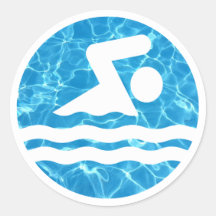 Swimmer Decal in Bassäng Vatten Swimming & Diving