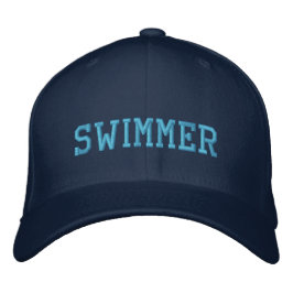 Swimmer Embroized Hat Broderad Keps