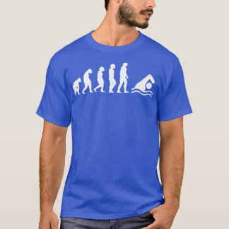 Swimmer Evolution Swimming Gift T Shirt