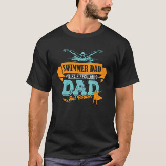 Swimmer från manar Pappa lämpar sig för Fars dag T Shirt