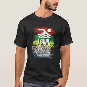 Swimmer i Springa och om du ser mig springa Simma T Shirt