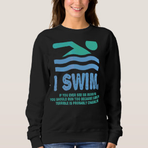 Swimmer i Springa och om du ser mig springa Simma T Shirt