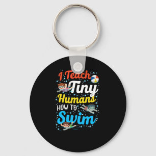 Swimmer i Teach Tiny Humans to Simma Coach Nyckelring