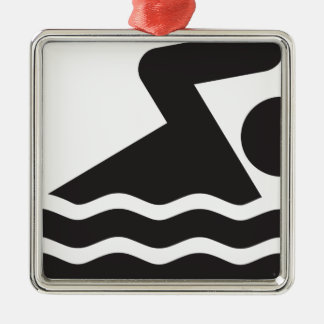 Swimmer Julgransprydnad Metall