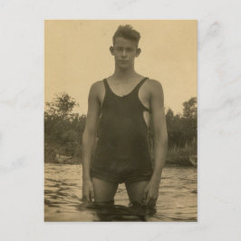 Swimmer Lad Vykort