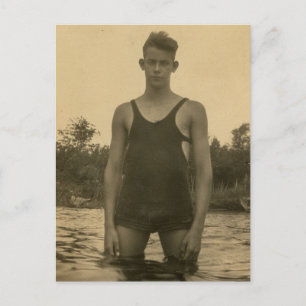 Swimmer Lad Vykort