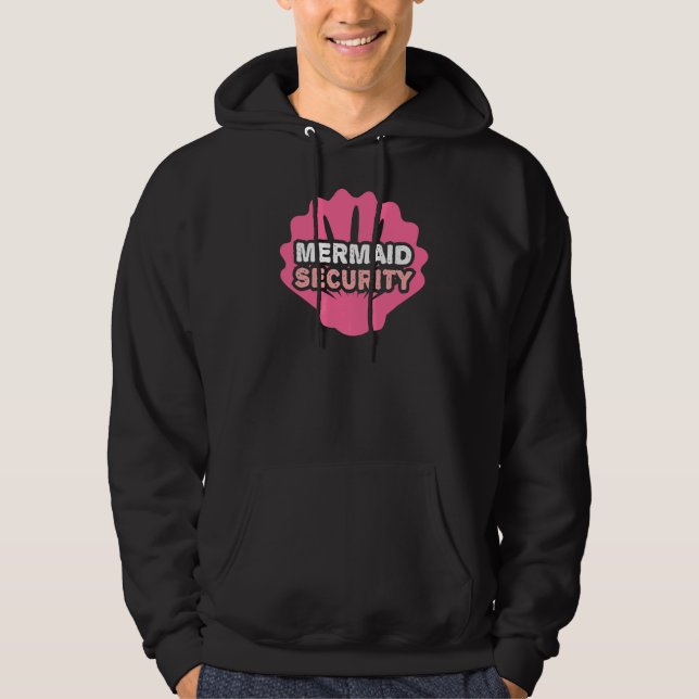 Swimmer Mermann Sjöjungfru Security 5 Hoodie (Framsida)