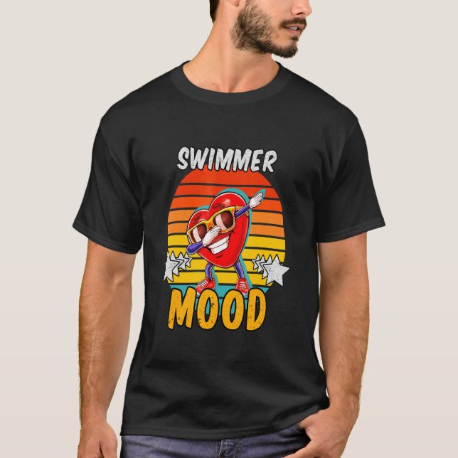 Swimmer Mood T Shirt (Framsida)