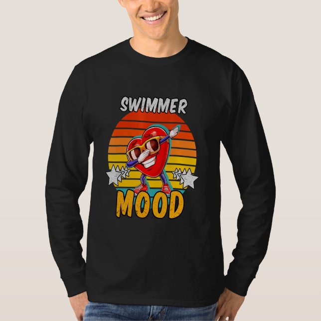 Swimmer Mood T Shirt (Framsida)